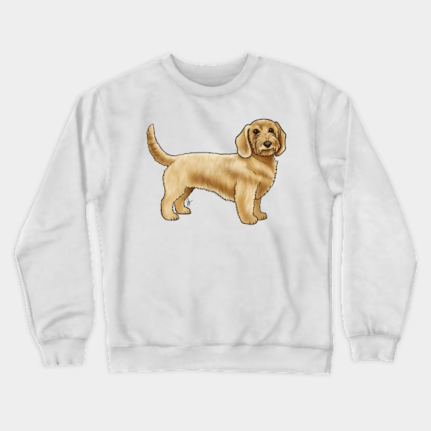 Dog - Basset Fauve de Bretagne - Fawn Crewneck Sweatshirt by Jen's Dogs Custom Gifts and Designs